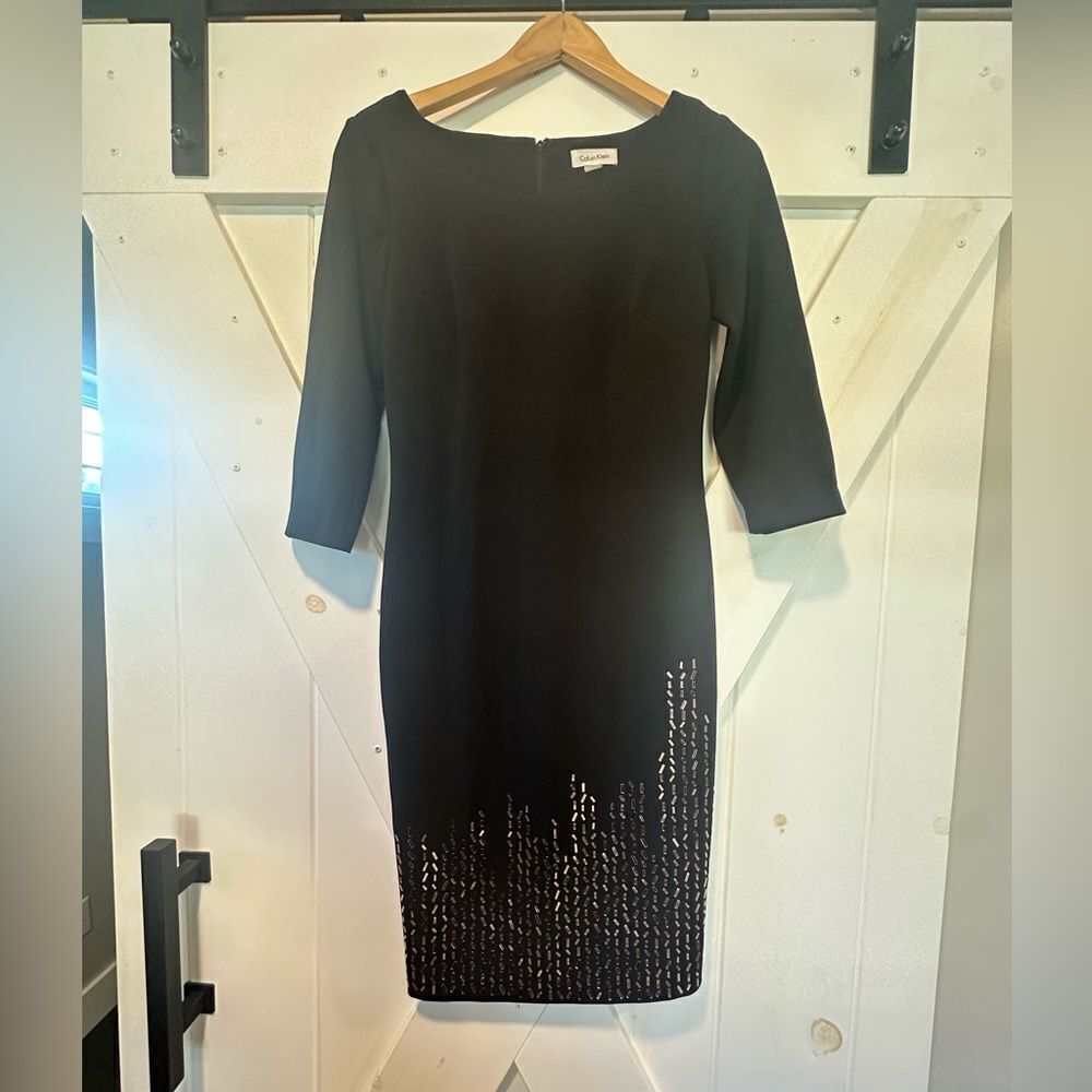 Calvin Klein Black Sheath Dress